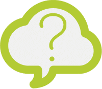 Cloud with a question mark icon